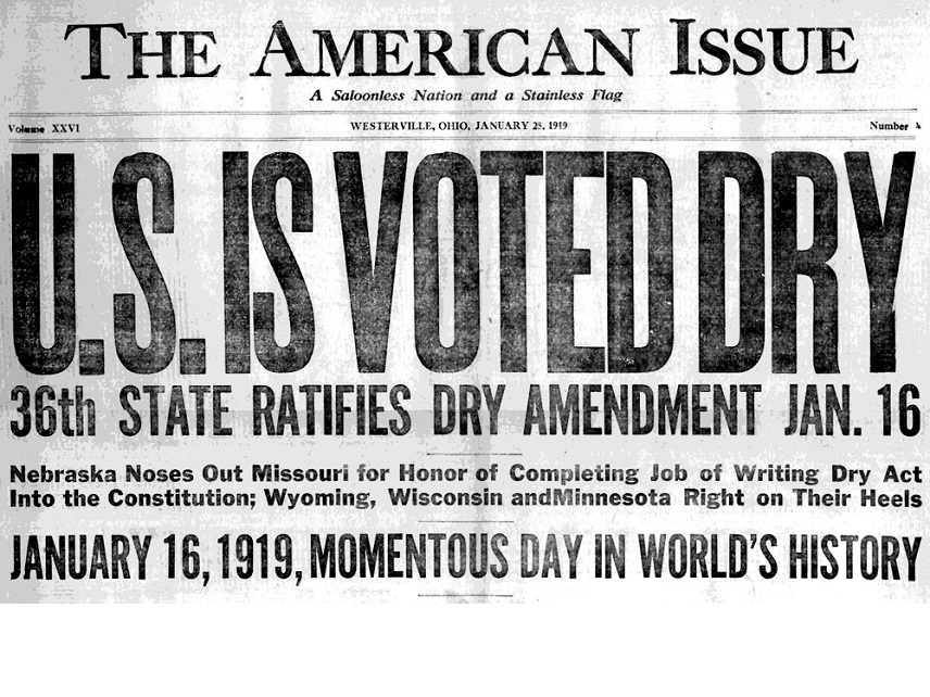 Newspaper Headline Announcing Amendment
