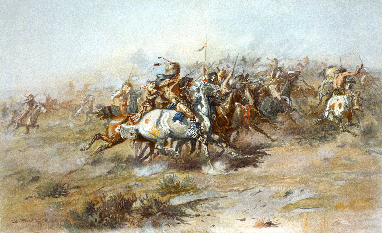 The Custer Fight, by Charles Marion Russell