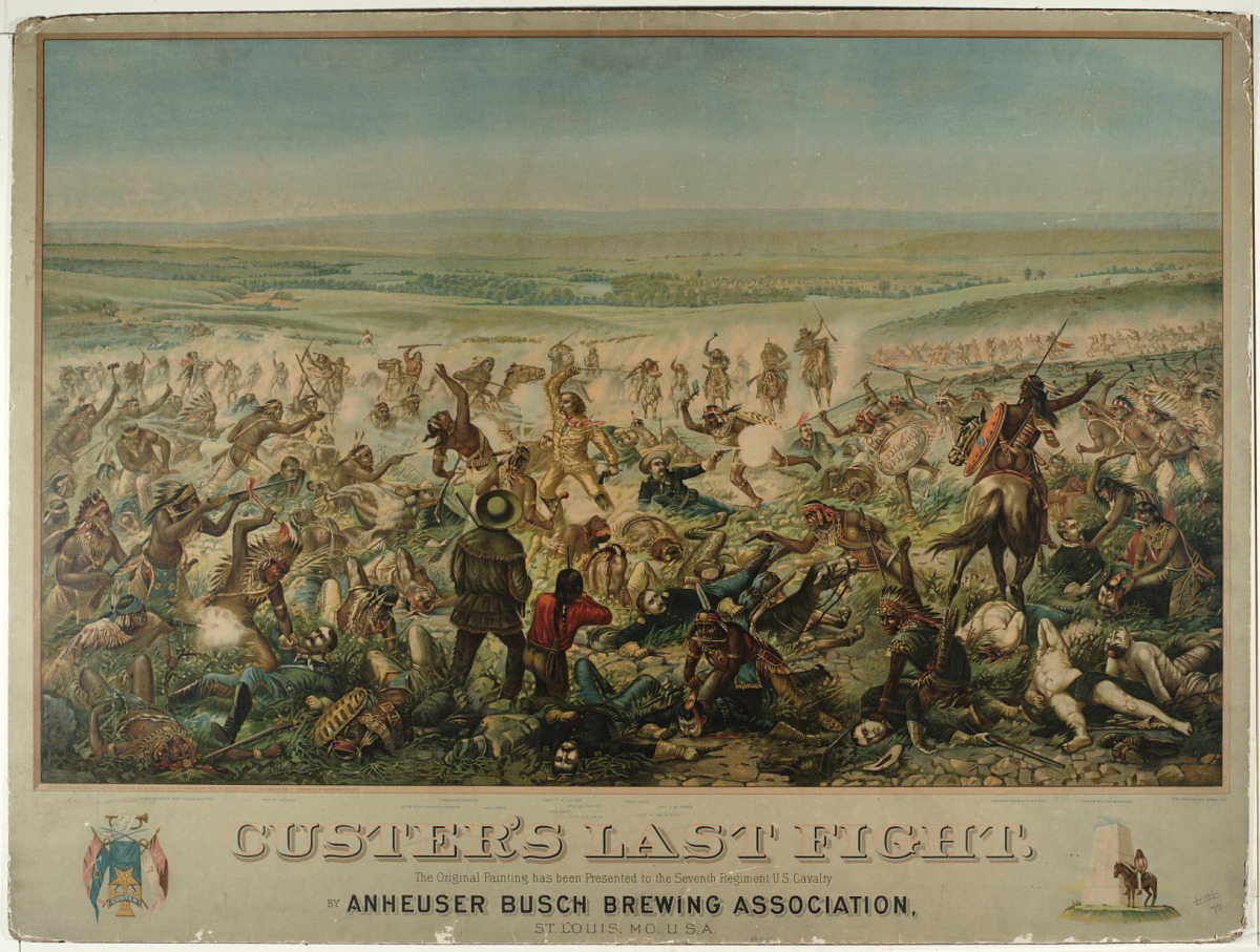 Chromolithograph entitled "Custer's Last Fight," National Museum of American History