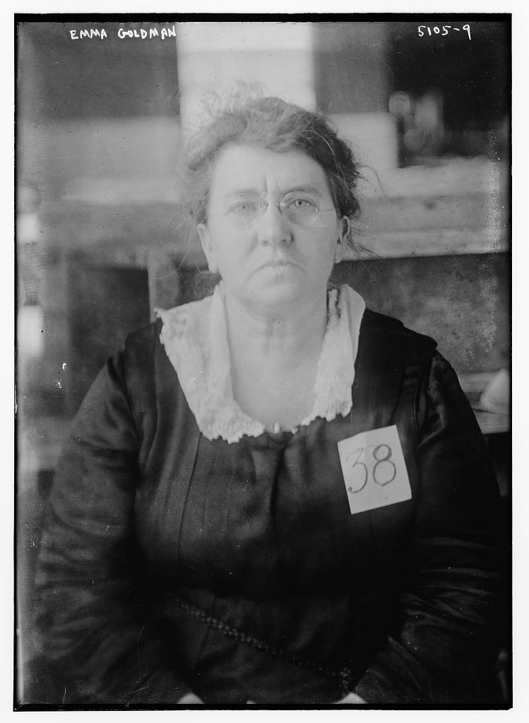 Emma Goldman's deportation photo, 1919.