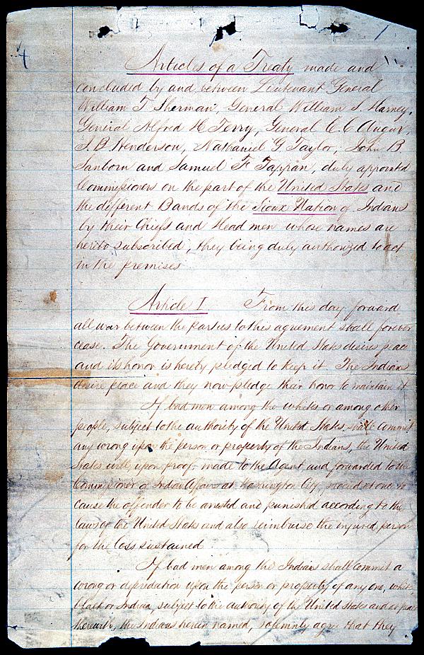 Sioux Treaty