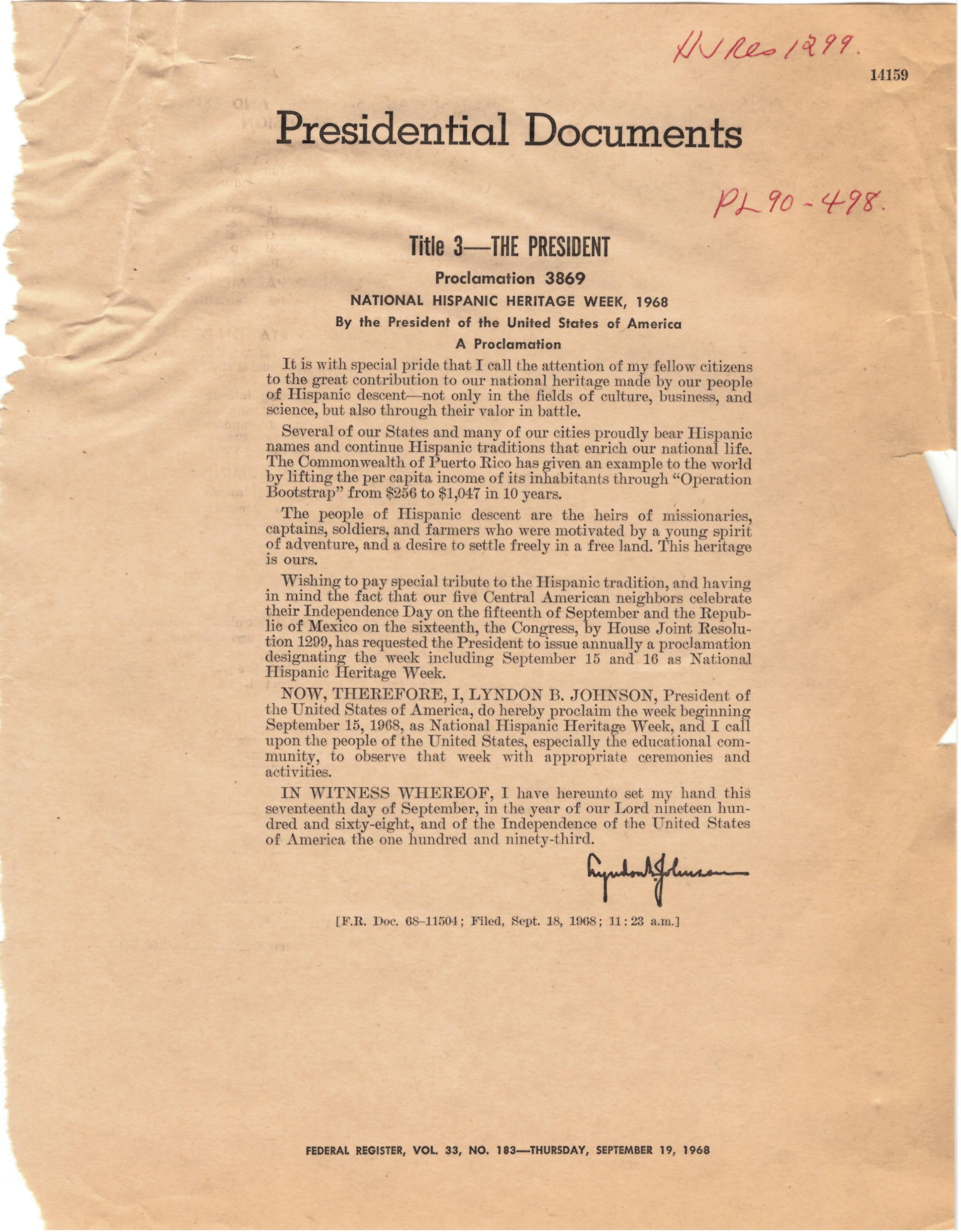 Picture of the Proclamation