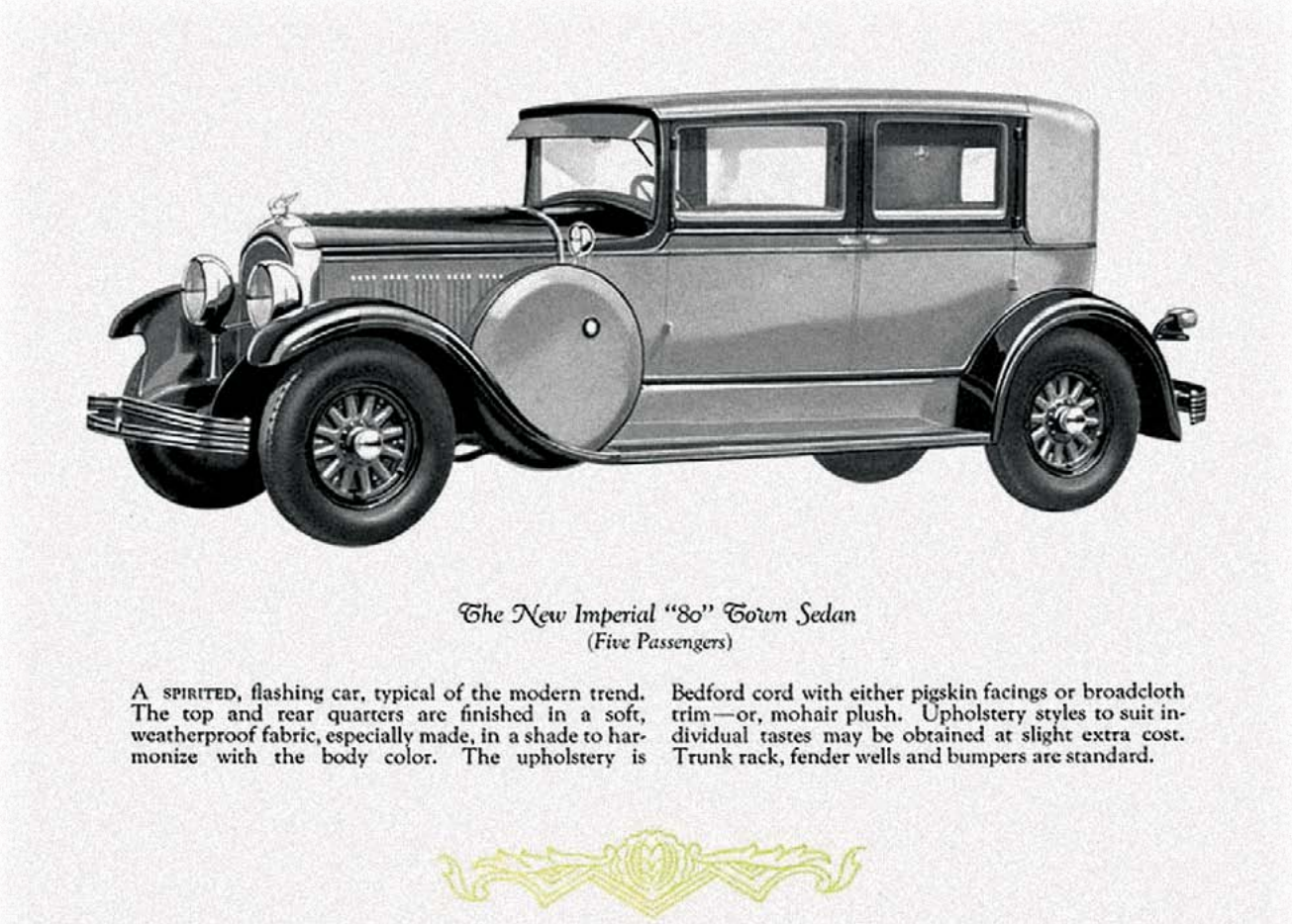 Chrysler Advertisement 1928 Chrysler Imperial