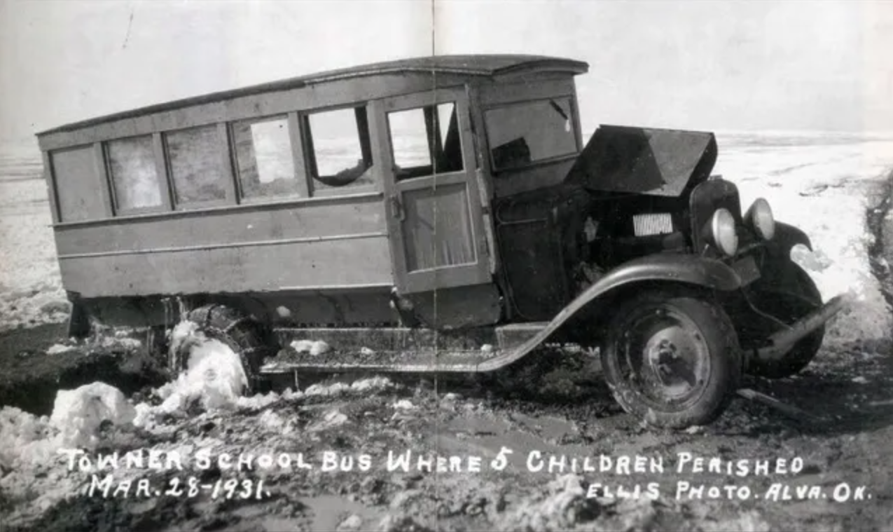 Towner School Bus Photograph