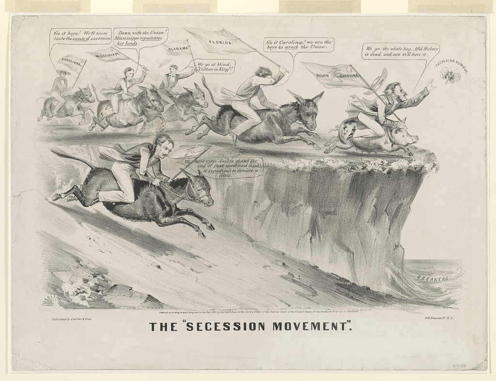 Secession Movement Political Cartoon