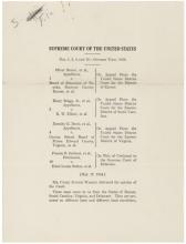 Original Supreme Court documentation of Brown v. Board