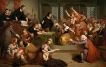 Trial of George Jacobs, August 5, 1692, by Tompkins H. Matteson, 1855