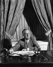 Roosevelt shortly after giving one of his famous fireside chats.