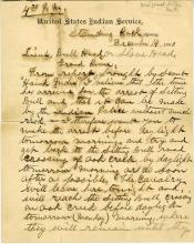 Sitting Bull Arrest Letter