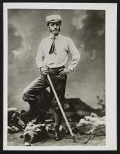 Theodore Roosevelt mountain climbing in the West, 1880