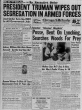 Truman Wipes out Segregation in Armed Forces